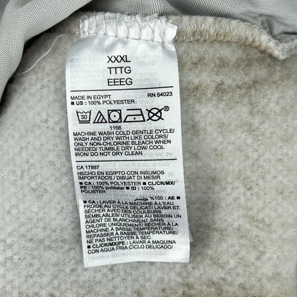 Old Navy Sweatshirt Mens 3XL 1/4 Zip Pullover Beige Sherpa Plaid Fleece - Picture 15 of 16